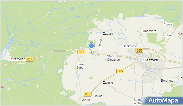 mapa Kolonia Stare Sioło, Kolonia Stare Sioło na mapie Targeo